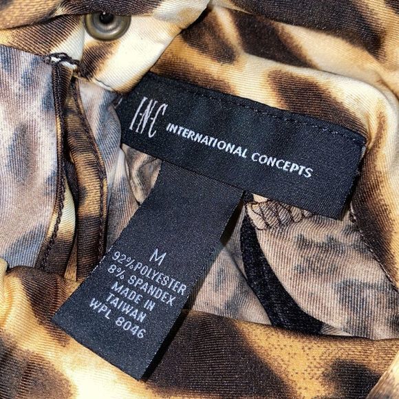 INC international concepts‎ womens medium animal print long sleeved dress - Picture 6 of 6